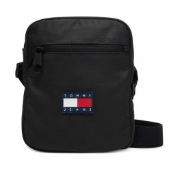 Saszetka Tommy Jeans. Czarne torby na ramię męskie Tommy Jeans, z jeansu, małe. Za 289.99 zł.