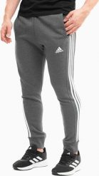 Adidas Spodnie męskie adidas Essentials French Terry Tapered Cuff 3-Stripes szare IC9408 S. Szare spodnie sportowe męskie Adidas, m, bez wzorów. Za 182.12 zł.