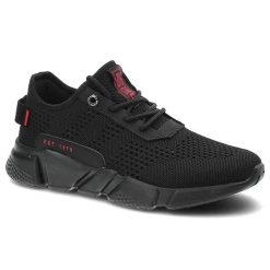 Czarne Sneakersy Big Star Damskie Buty Sportowe. Czarne obuwie sportowe damskie BIG STAR, na wiosnę, z aplikacjami, z materiału, bez zapięcia. Za 159.00 zł.