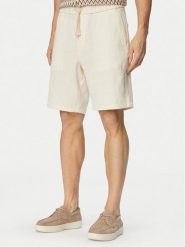 JOOP! Jeans Szorty materiałowe Riv-W 30102887 Kremowy Regular Fit. Białe szorty męskie JOOP! Jeans, bez wzorów, z bawełny. Za 379.99 zł.