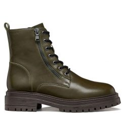 Trapery Geox. Zielone trapery damskie Geox, bez zapięcia. Za 589.99 zł.