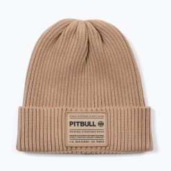 Czapka zimowa Pitbull Beanie Dock. Brązowe czapki damskie PITBULL, na zimę, bez wzorów, z dzianiny, klasyczne. Za 62.99 zł.