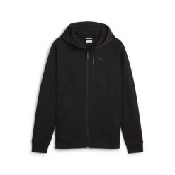 Bluza Sportowa Męska Puma Pumatech Fz. Czarne bluzy sportowe męskie Puma, m, bez wzorów, bez kaptura, na fitness i siłownię. Za 216.99 zł.