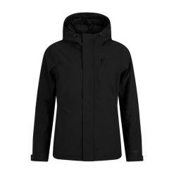 Damska kurtka narciarska Protest Scoop. Czarne kurtki sportowe damskie Protest, na zimę, bez wzorów, bez ramiączek, bez kaptura, narciarskie. W wyprzedaży za 672.55 zł.