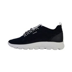 Tenisówki Geox Model D Spherica Kolor Niebieski. Niebieskie trampki i tenisówki damskie Geox, bez wzorów, bez zapięcia. Za 359.99 zł.