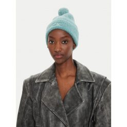 Czapka Calvin Klein. Niebieskie czapki damskie Calvin Klein, na zimę, bez wzorów. Za 249.99 zł.
