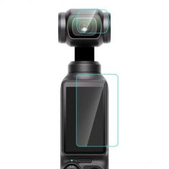 Szkło ochronne PULUZ na obiektyw i ekran Osmo Pocket 3. Brązowe zegarki sportowe Puluz, bez wzorów, szklane. Za 15.00 zł.