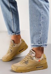 Beżowe Buty Sportowe Irinyxih. Brązowe obuwie sportowe damskie Renee, bez wzorów, bez zapięcia. Za 89.99 zł.