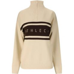 Sweter damski Athlecia Yiruma. Białe swetry nierozpinane damskie Athlecia, s, bez wzorów, eleganckie, bez kołnierzyka, bez ramiączek. Za 342.00 zł.