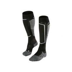 Podkolanówki Falke SK2 Wool. Czarne skarpety męskie Falke, bez wzorów, z materiału. Za 215.50 zł.