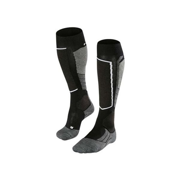 Podkolanówki Falke SK2 Wool. Czarne skarpety męskie Falke, bez wzorów, z materiału. Za 211.00 zł.