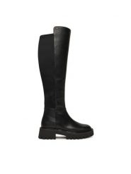 MICHAEL Michael Kors Muszkieterki Asher 40F4ASFB8L Czarny. Czarne kozaki damskie MICHAEL Michael Kors, bez wzorów, ze skóry, bez obcasa, na płaskiej podeszwie, bez zapięcia. Za 1,019.00 zł.