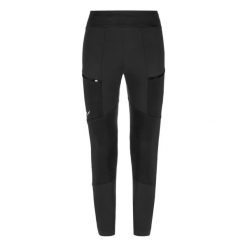 Legginsy cargo damskie Salewa Puez Dry'ton. Czarne legginsy damskie Salewa, bez wzorów, z materiału. Za 540.00 zł.