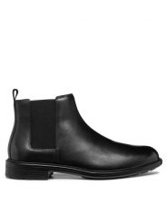 Geox Sztyblety U Walk Pleasure U46CGA 00043 C9999 Czarny. Czarne botki męskie Geox, bez wzorów, z materiału, bez obcasa, bez zapięcia. Za 799.99 zł.