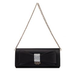 Torebka Guess. Czarne torebki do ręki damskie Guess, z aplikacjami, bez dodatków. Za 679.99 zł.