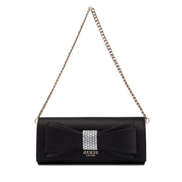 Torebka Guess. Czarne torebki do ręki damskie Guess, z aplikacjami, bez dodatków. Za 679.99 zł.