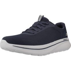 Buty SKECHERS GO WALK ARCH FIT N-JOY - CULLMAN Niebieski. Niebieskie buty zimowe męskie Skechers, bez wzorów, z tkaniny, bez obcasa, bez zapięcia. Za 306.25 zł.