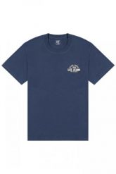 MĘSKA KOSZULKA LEE SMALL LOGO TEE RIVET NAVY 112376517. Niebieskie t-shirty męskie Lee, l, bez wzorów, bez kołnierzyka, bez ramiączek. Za 79.99 zł.