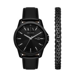Zegarek Armani Exchange. Czarne zegarki męskie Armani Exchange, bez wzorów. Za 979.99 zł.