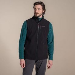 Kurtka turystyczna Craghoppers Altis II. Czarne kurtki męskie Craghoppers, na zimę, m, bez wzorów, bez kaptura. W wyprzedaży za 383.50 zł.