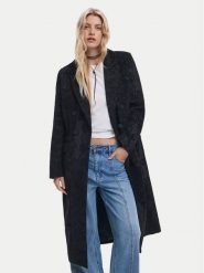 Desigual Płaszcz przejściowy Patch 25WWEW16 Czarny Regular Fit. Czarne płaszcze damskie Desigual, m, bez wzorów, z syntetyku, bez kołnierzyka, bez kaptura. Za 589.99 zł.