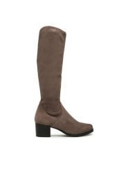Caprice Kozaki 9-25506-41 Brązowy. Brązowe kozaki damskie Caprice, bez wzorów, z materiału, bez obcasa, na słupku, bez zapięcia. Za 379.99 zł.