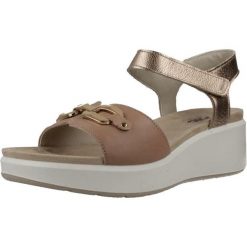 Sandały IMAC 758460I Złoty. Żółte sandały damskie Imac, bez wzorów, ze skóry, bez obcasa, bez zapięcia. Za 281.99 zł.