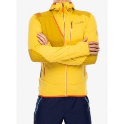 Bluza z kapturem męska La Sportiva Lucendro Thermal Hoody. Żółte bluzy męskie La Sportiva, m, bez wzorów, bez ramiączek, z kapturem. Za 627.99 zł.