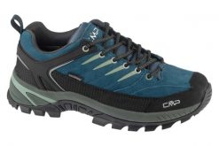 Buty trekkingowe męskie, Rigel 2.0 Low WP. Niebieskie trekkingi męskie CMP, z materiału, przed kostkę, bez zapięcia. Za 459.99 zł.