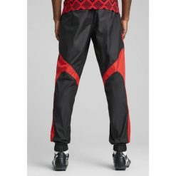 Męskie spodnie przedmeczowe Egipt PUMA Black Red. Czarne spodnie sportowe męskie Puma, l, bez wzorów, z dresówki, do piłki nożnej. Za 309.00 zł.
