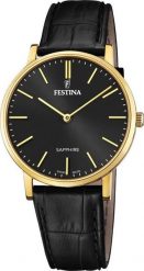 Zegarek Festina Zegarek męski Festina F20016-3 czarny. Czarne zegarki męskie Festina, bez wzorów. Za 544.99 zł.