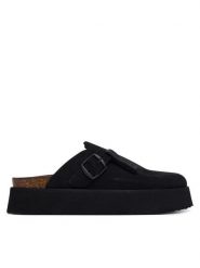 D.Franklin Klapki DFSH414005 Czarny. Czarne klapki damskie D.Franklin, bez wzorów, ze skóry, bez obcasa, bez zapięcia. Za 569.99 zł.