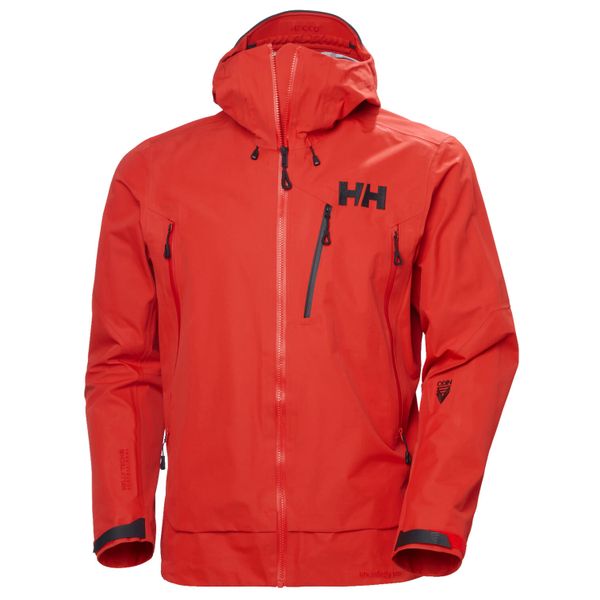 Kurtka narciarska Helly Hansen Odin 9 Worlds Infinity Shell J. Czerwone kurtki sportowe męskie Helly Hansen, l, bez wzorów, bez kaptura, narciarskie. W wyprzedaży za 2,201.50 zł.