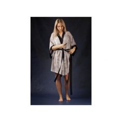 SZLAFROK KIMONO biały w szale kontury kwiatów. Szlafroki damskie Intime. Za 249.00 zł.