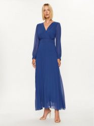 Rinascimento Sukienka wieczorowa CFC0116005003 Granatowy Regular Fit. Niebieskie sukienki damskie Rinascimento, xs, bez wzorów, z syntetyku, wizytowe, bez kołnierzyka, bez ramiączek. Za 289.99 zł.