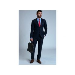 GARNITUR NAVY. Niebieskie garnitury męskie Guns&tuxedos, bez wzorów. Za 947.99 zł.