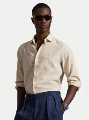 Polo Ralph Lauren Koszula 710B16700007 Beżowy jasny Regular Fit. Brązowe koszule męskie Polo Ralph Lauren, m, bez wzorów, bez kołnierzyka, bez ramiączek. Za 819.99 zł.