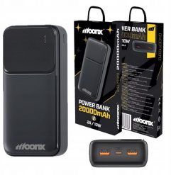 Powerbank 20000 mAh 2 x USB-A 2A 10W Czarny | Kabel USB-A Do USB-C 30 cm. Czarne powerbanki Hello Case. Za 69.99 zł.