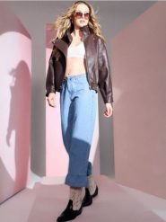 Jeansy straight z falbanką na nogawce - niebieski. Niebieskie jeansy damskie Sinsay, bez wzorów, z jeansu. Za 59.99 zł.