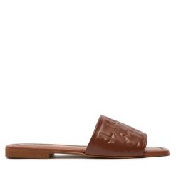 Klapki KARL LAGERFELD. Brązowe klapki męskie KARL LAGERFELD, bez wzorów, bez zapięcia. Za 547.99 zł.