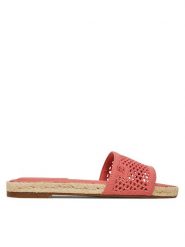 Tommy Hilfiger Klapki Knit Mesh Espadrille Flat Sandal FW0FW08744 Koralowy. Pomarańczowe klapki damskie Tommy Hilfiger, bez wzorów, z materiału, bez obcasa, bez zapięcia. Za 194.99 zł.