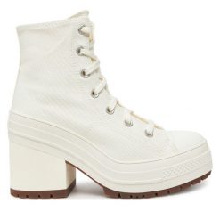 Botki Converse. Botki damskie Converse, bez wzorów, bez obcasa, na słupku, bez zapięcia. Za 499.99 zł.