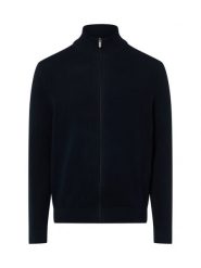 Nils Sundström Męski kardigan Mężczyźni Bawełna niebieski marmurkowy, M. Niebieskie swetry męskie Nils Sundström, m, bez wzorów, z bawełny, bez kołnierzyka, bez ramiączek. Za 349.95 zł.