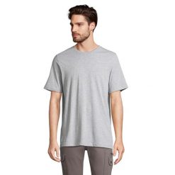 Koszulka Z Okrągłym Dekoltem Unisex Dla Dorosłych Tuner Melange. Szare bluzki damskie SOL'S, xl, bez wzorów, sportowe, bez kołnierzyka, bez ramiączek. Za 75.99 zł.