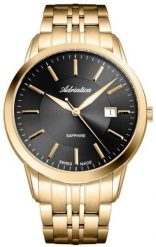 Zegarek męski Adriatica A8306.1116Q złoty. Żółte zegarki męskie Adriatica, bez wzorów, złote. Za 742.00 zł.