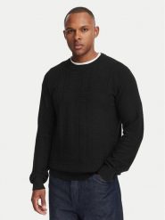 HUGO Sweter Simoh 50566762 Czarny Regular Fit. Czarne swetry męskie Hugo, m, bez wzorów, z bawełny, bez kołnierzyka, bez ramiączek. Za 549.99 zł.