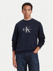 Calvin Klein Jeans Bluza LV04RG278G Granatowy Regular Fit. Niebieskie bluzy męskie Calvin Klein Jeans, m, bez wzorów, z bawełny, bez ramiączek, bez kaptura. Za 369.99 zł.