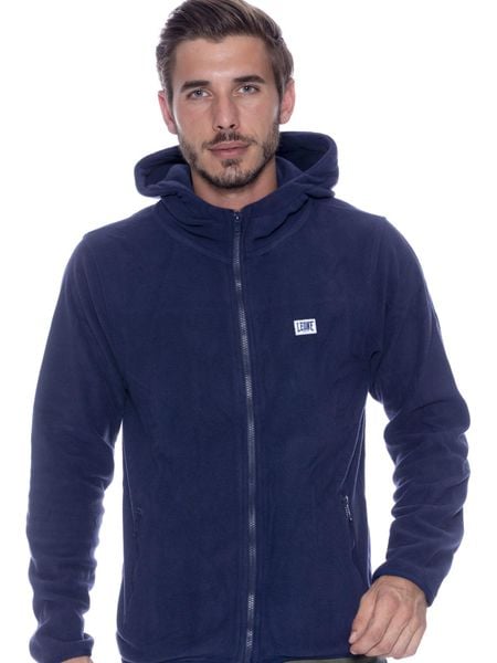 Kurtka męska Leone 1947 Apparel Micro Polar. Niebieskie kurtki sportowe męskie LEONE 1947 APPAREL, m, bez wzorów, z polaru, bez kaptura, na fitness i siłownię. Za 63.11 zł.