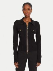 LOLA CASADEMUNT Kardigan LF2511007 Czarny Slim Fit. Czarne kardigany damskie LOLA CASADEMUNT, xs, bez wzorów, z syntetyku, bez kołnierzyka. Za 559.99 zł.