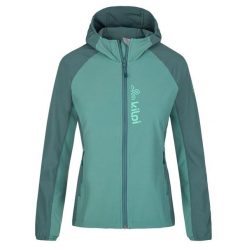 Damska kurtka softshell do biegania Kilpi BALANS-W. Zielone kurtki sportowe damskie Kilpi, xs, bez wzorów, z nylonu, bez ramiączek, bez kaptura, do biegania. Za 318.77 zł.